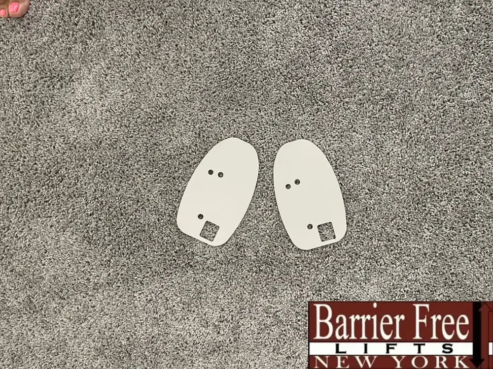 Bruno Elan Stairlift END PLATE Pair (2 x WARM GREY) Stairlift