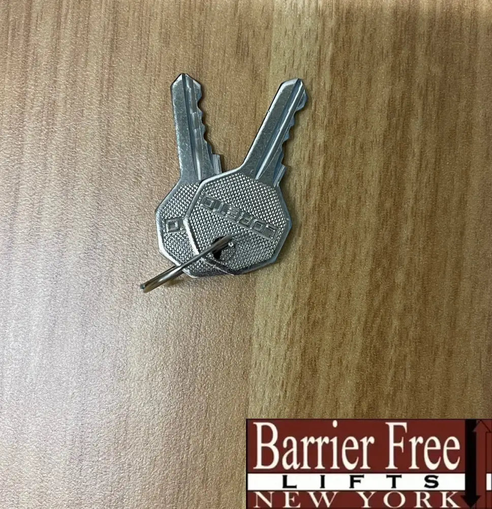 Bruno Emergency Lowering Key #455 (2) Parts
