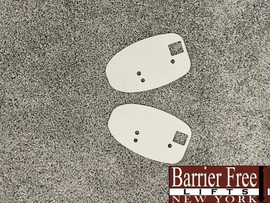 Bruno Elan Stairlift END PLATE Pair (2 x WARM GREY) Stairlift
