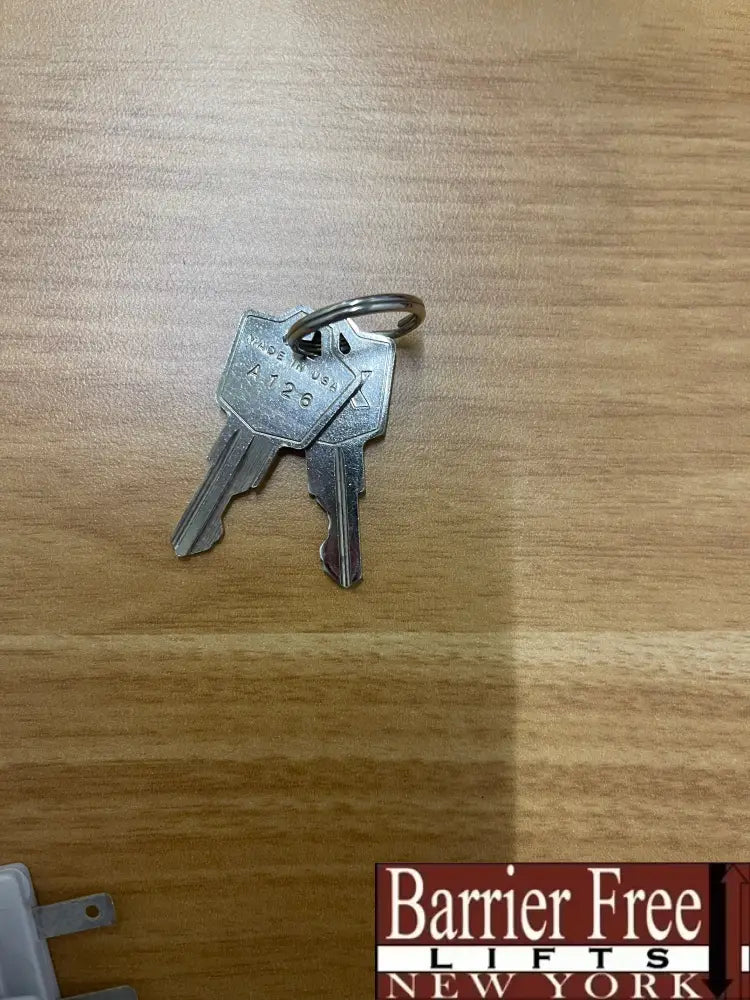 Bruno Elite Stairlift Keys A126 pair Barrier Free Lifts NY Bruno elite stairlift keys a126 pair barrier free lifts ny