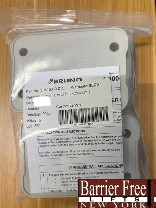 Bruno Elite Stairlift XL Shim Spacer Kit (kit includes 4 pieces) - Stairlift