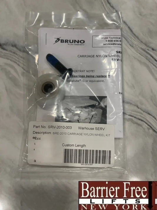 Bruno SRE-2010 Stairlift Carriage Nylon Wheel Kit Parts